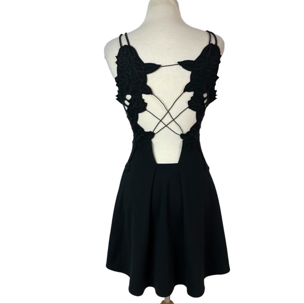 Free People Cha Cha Ponte Like A Dream LBD Black Mini Dress, XS - Picture 8 of 8